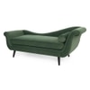 Kabera Velvet Chaise Launger in Green Colour