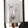 Eliante Modern Wall Lights Mild Steel, Glass & Glass Material Brown, Gold & White Finish