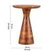 Metalsmith Solid Wood Side Table in Natural Finish