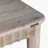Dune Solid Wood Dining Table in White Colour