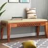 Mercury Solid Wood Bench in Honey