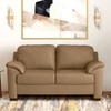 Farina 2 Seater Premium Italian Leather Sofa In Ecru