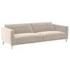 Calisa 3 Seater Pull Out Sofa cum Bed  in Cream Colour