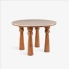 Aayam Solid Wood Dining Table in Brown Colour