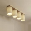 Elementary Brown Solid Wood Ceiling Light
