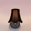 Devansh Metal Wall Mounted Lamp With Black Cotton Shade