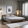 Hertfort Solid Wood King  Size Bed Without Storage (Provincial Teak Finish)
