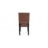 Newport wood Set of 2 Dining Chairs in Taupe Brown Velvet Upholstery with MAHAGONY FINISH