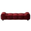 Melon Velvet 5 feet Ottoman Bench in Maroon Color
