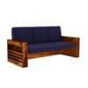 Maruti 3+2+1 Seater Wooden Sofa (BLUE Colour, Honey Finish)