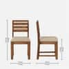 Arbor 4 Seater Dining Set with Cushioned Bench in Light Brown Colour