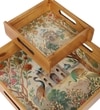 Royal Heritage Tray Set – Taj & Peacocks (Set of 2)