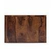 Epsilon Rectangular Solid Wood Coffee Table In Teak Finish