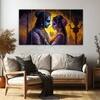 The Castle Decor Radha Krishna Wall Art Multiple Frame Design 3 27x48 Inch