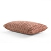 Colette Dark Coffee Cotton Knitted Cushion Cover 12X20 Inches