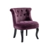 Grenier Fabric Slipper Chair in Purple Color