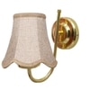 Devansh Gold Wall Mounted Lamp With Beige Jute Shade