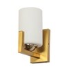 Eliante Modern Wall Lights Mild Steel & Glass Material Antique, Brown & White Finish