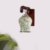 Devansh Solid Wood Electric Wall Light in Brown Colour with Multi Shade Count of 1 Light