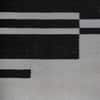 Jaipur Rugs Modern Striped Wool 5x8 Feet Forever Blue And Charcoal Slate Dhurrie Carpet