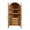 Linn Solid Wood Crockery Cabinet in Dark Finish