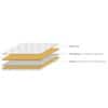 Essential Mattress Single Colour White & Grey (Mattress Thickness : 4 Inches, Mattress Dimensions : 78 x 36 in)