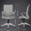 Kepler Brooks Vibe MB Office Desk Chair in Grey Colour