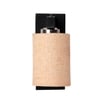 Devansh Solid Wood Electric Wall Light in Brown Colour with Beige Shade Count of 1 Light