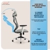 Kepler Brooks Marvel Lite Office Desk Chair in Grey Colour