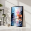 The Castle Decor Modern Abstract Wall Art Framed Painting 20x30 Inch Style 3