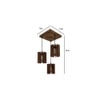 Ventus Brown Solid Wood Cluster Hanging Light