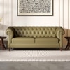 Fairmont 3 Seater Leatherette Sole in Olive Green Colour