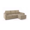 Apollo Sofa (Colour : Sandshell Beige, Cushion : Hard, Back Type : Regular, Seating Capacity : Right Aligned 2 Seater + Right Aligned Chaise + Ottoman)