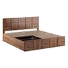 Astoria Solid Wood King Size Box Storage Bed In Teak Finish