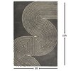 Presto Grey Geometric Hand Tufted Wool Carpet 8X10 Feet