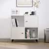 Hexa Engineered Wood Bookshelf Multipurpose Storage Rack in Frosty White Colour