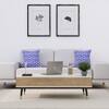 Hexa Engineered Wood Coffee Table With Metal Legs In Satvario