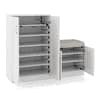 Bennis 25 Pair Shoe Rack in White Finish