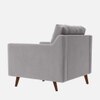 Reiti Velvet 1 Seater Sofa in Grey Colour