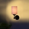 Devansh Metal Electric Wall Light in Black Colour with Grey Shade Count of 1 Light