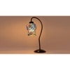 Multicolor Mosaic Glass Curvy Table lamp with Iron Base (EN29)
