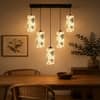 Devansh Solid Wood Electric Wall Light in Brown Colour with Multi Shade Count of 1 Light