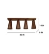 Billet Brown Solid Wood Ceiling Light