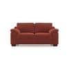 Esquel Essential 2 Seater Fabric Sofa In Dark Coral