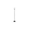 Joey Black Glass Shade Floor Lamp