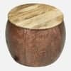 Royal Ottoman Metal Coffee Table with 2 Stools in Copper Finish Set of 3