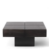 Montreal Sheesham Wood Coffee Table In Mahogany Finish