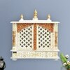 D'Dass Sheesham and Mdf Wooden Home Temple For Pooja Mandir For Home