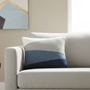 Cozy Kaleidoscope Blue Knitted Cushion Cover  16X16 Inches