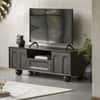 Isis Solid Wood TV Stand with 2 drawer 1 Drawer in Walnut Finish